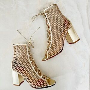 GIANVITO ROSSI Santana Glitter Booties
